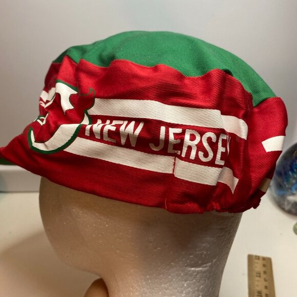 Vintage 80s New Jersey Devils 100% Cotton M/L NHL Hockey Painter Hat Rare - Picture 6 of 12